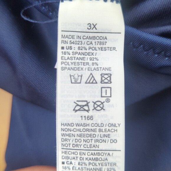 Old Navy Red Blue White Stars One Piece Swimsuit - Size 3X NWT - Picture 5 of 7